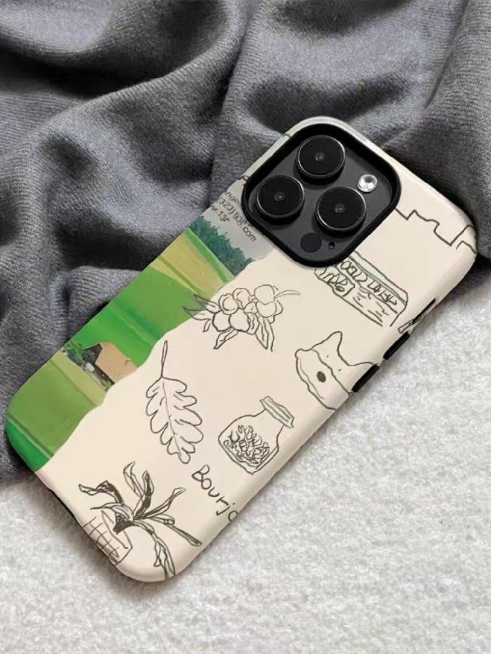 Artistic Text Phone Case - Picture 2 of 3